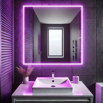 LUZ LED FLEXIBLE ADHESIVA 5MTS PÚRPURA AZUL USB SWITCH ON PÚRPURA 5V