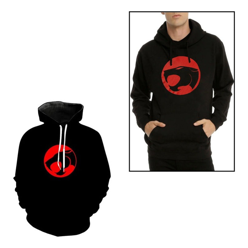 BUZO HOODIE LOGO THUNDERCATS NEGRO 2XL (ASIA) NEGRO