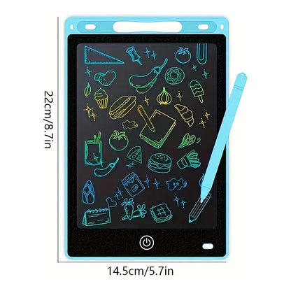 TABLET DIDÁCTICA DIBUJO PIZARRA ELECTRÓNICA LÁPIZ ÓPTICO AZUL CLARO