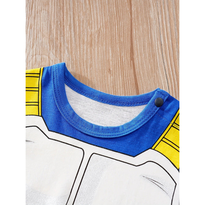 DISFRAZ BEBÉ VEGETA DRAGON BALL SAIYAJIN ROPA NIÑO AZUL MARINO 80-86