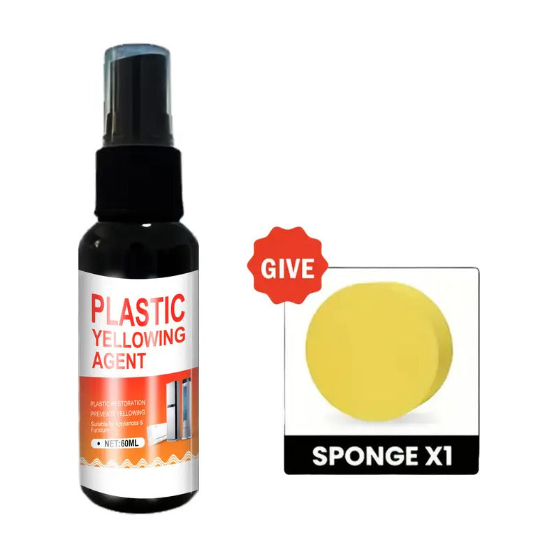SPRAY ELIMINADOR AMARILLAMIENTO CARCAZAS PLÁSTICO REPARACIÓN NEGRO