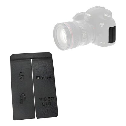 TAPA COBERTOR GOMA CAUCHO CONEXIONES CANON 5D NEGRO