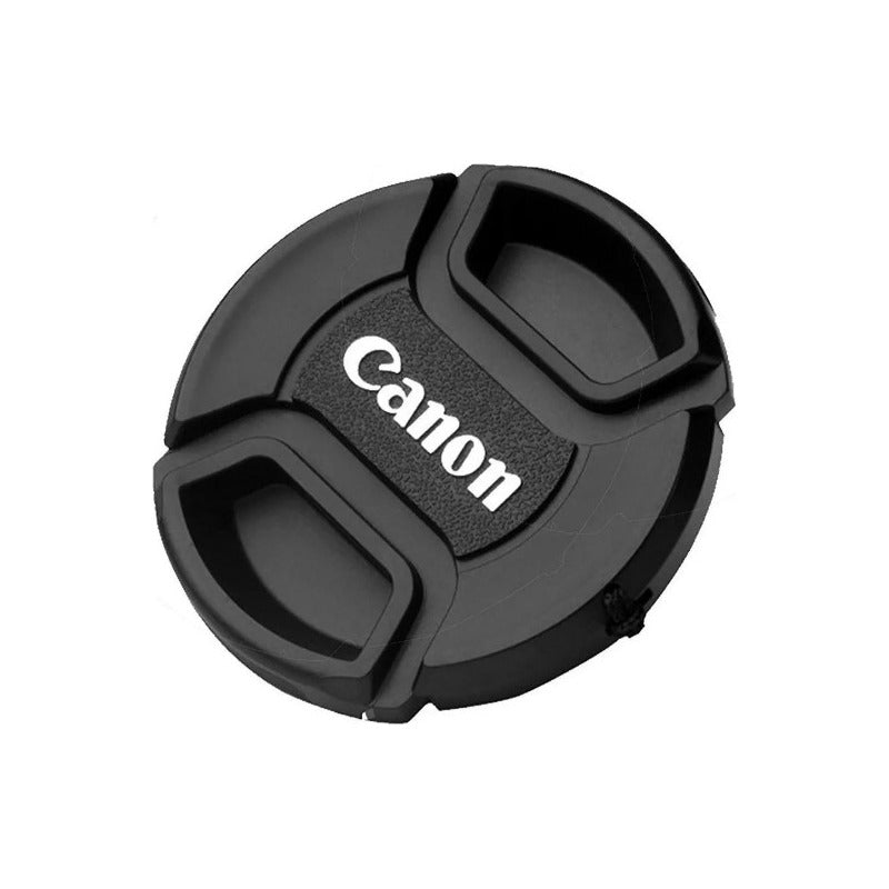 TAPA CANON LENTE FRONTAL+CUERDA Ø55MM CAMARA FOTO VIDEO NEGRO