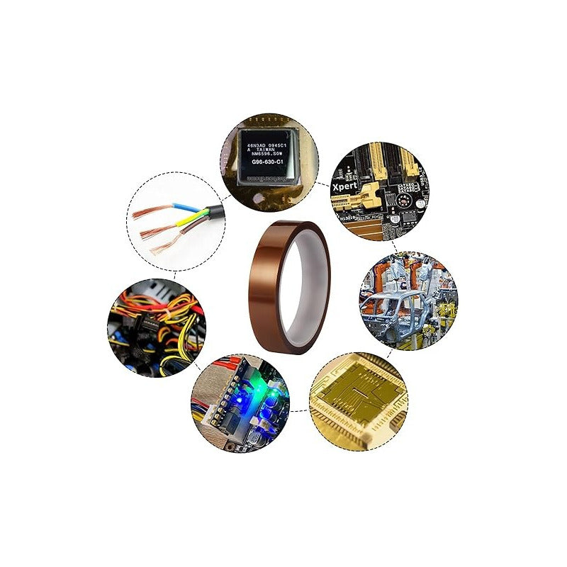 2X CINTA TÉRMICA 20MM 10MTS 50° 260° SUBLIMACIÓN ELECTRÓNICA NARANJA CLARO