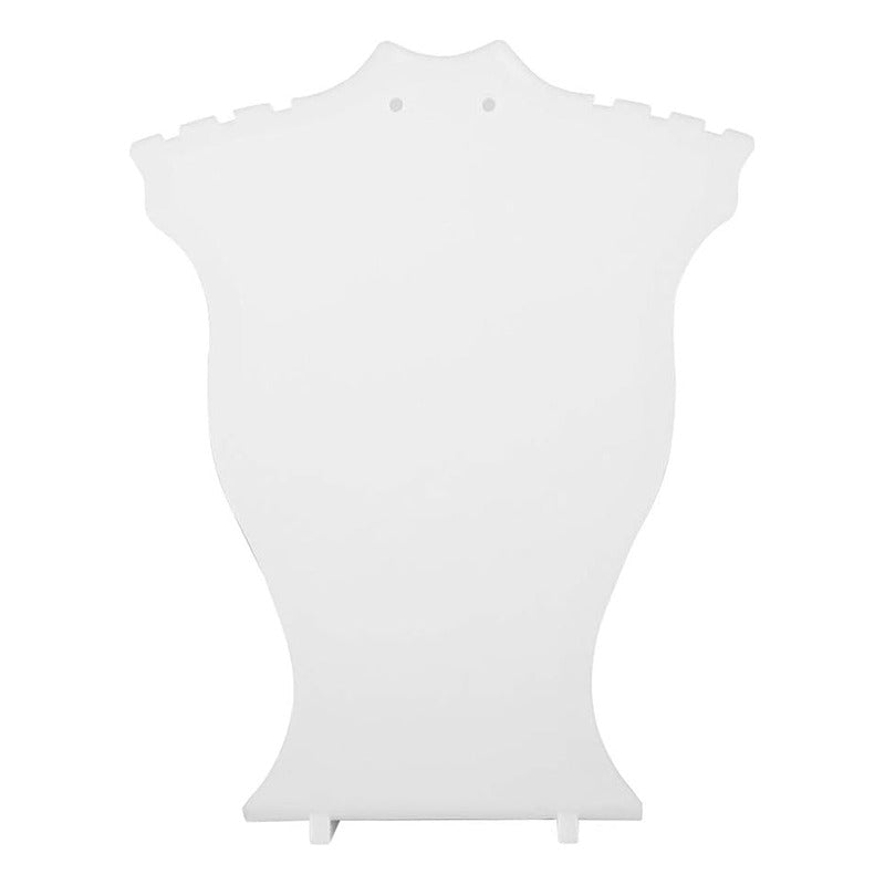 EXHIBIDOR JOYAS COLLAR ARETES PENDIENTES JOYERIA SOPORTE BLANCO