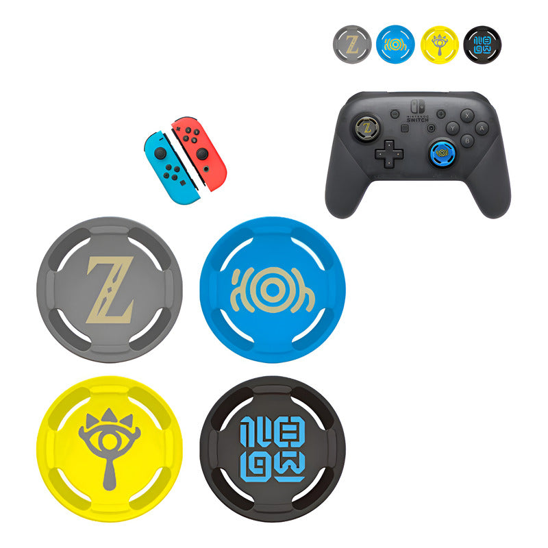4X SET CAUCHOS CUBIERTAS GOMAS PARA JOY-CON SWITCH ZELDA MIXTO