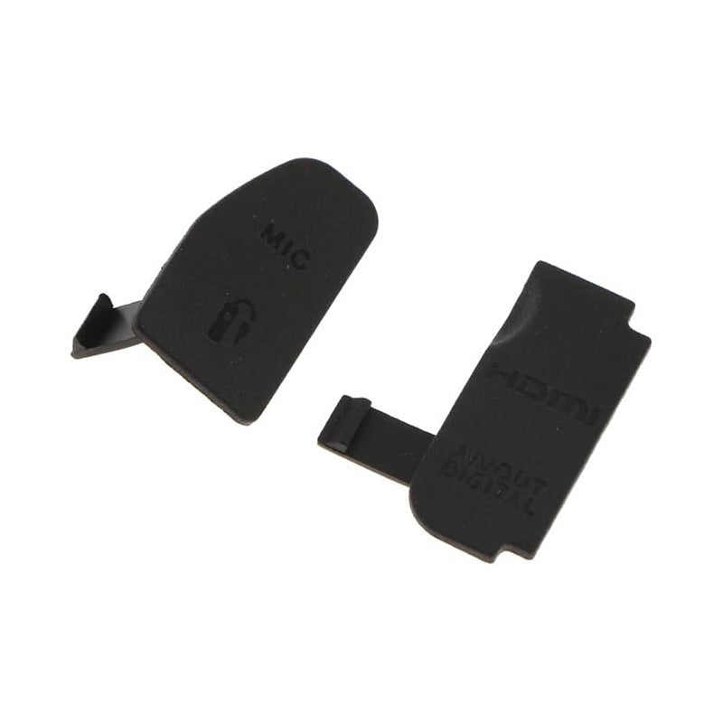 CUBIERTA TAPA COBERTOR GOMA CAUCHO CONEXIONES CANON 70D NEGRO