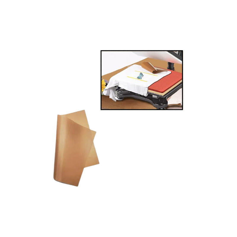 HOJA TEFLÓN 30X20 CMS SUBLIMACIÓN COCINA PLANCHA CALOR HORNO MARRÓN CLARO