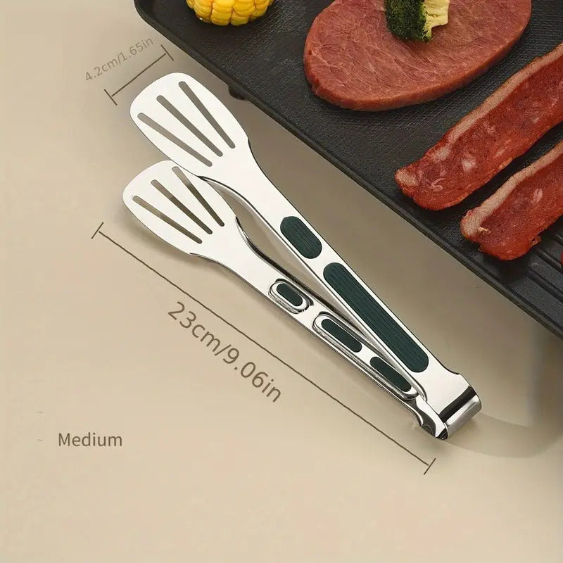 PINZA ACERO INOXIDABLE MULTIUSOS COCINA 23CMS RESTAURANTE PLATEADO