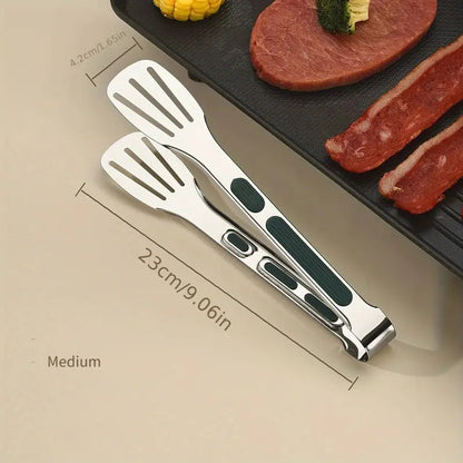 PINZA ACERO INOXIDABLE MULTIUSOS COCINA 23CMS RESTAURANTE PLATEADO