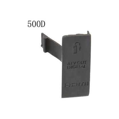 TAPA COBERTOR GOMA CAUCHO GUARDAPOLVO CONEXIONES CANON 500D NEGRO