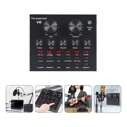 MIXER MEZCLADOR SONIDO USB V8 BM800 PODCAST LIVE VIDEO 5