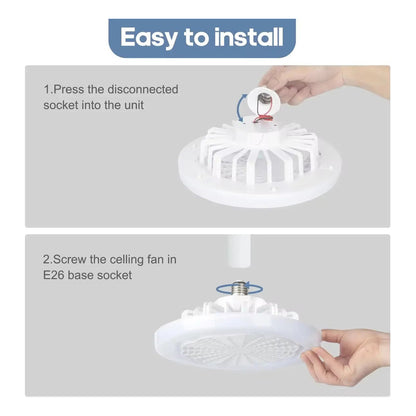 LUZ LED E27 VENTILADOR COCINA BAÑO ALCOBA RESTAURANTE OFICIN 110/220V BLANCO FRÍO