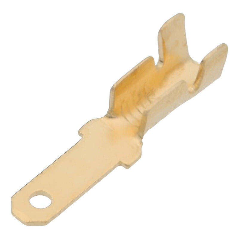 10X CONECTOR ENCRIMPADO 2.8 MACHO 16.5MM CONEXION ELECTRICO COBRE