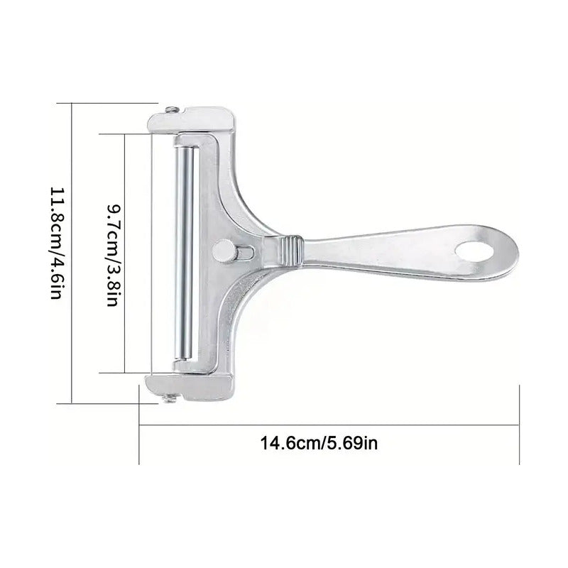 CORTADOR AJUSTABLE QUESO PROFESIONAL CULINARIA COCINA PLATEADO