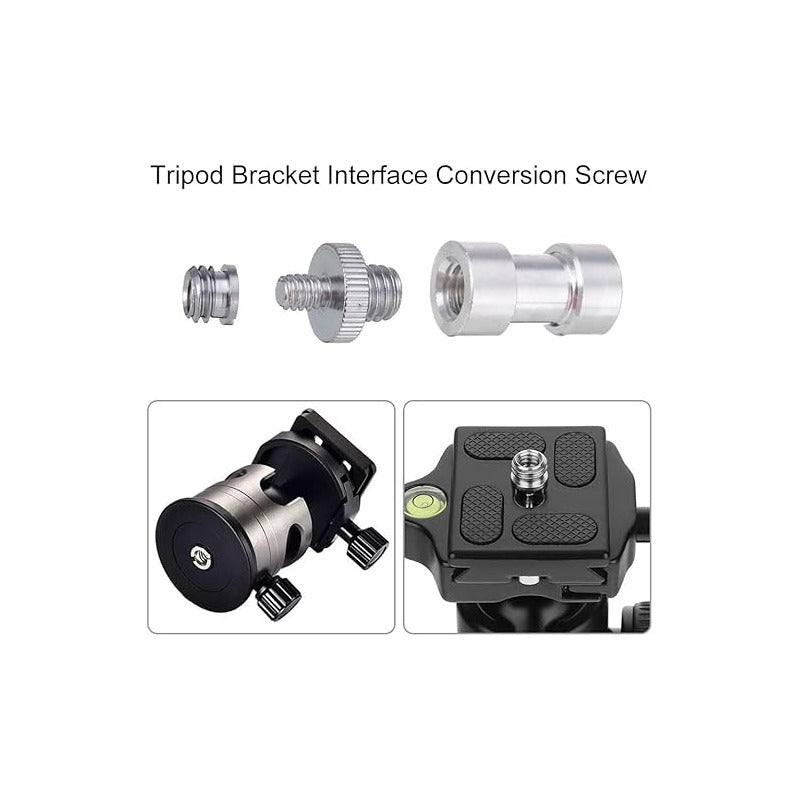 CONVERTIDOR 1/4 3/8 (3 EN 1) TORNILLO TRÍPODE LUZ ADAPTADOR