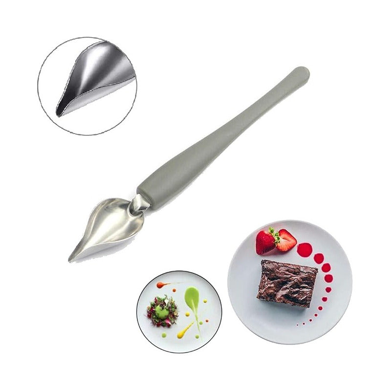 CUCHARA DECORACION PASTELERIA REPOSTERIA FINE DINE COCINA GRIS