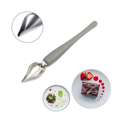 CUCHARA DECORACION PASTELERIA REPOSTERIA FINE DINE COCINA GRIS