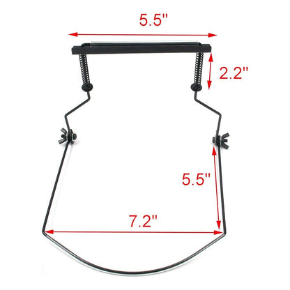 SOPORTE CUELLO ARMÓNICA DIATÓNICA 10CMS | 4 PULGADAS SOPORTE CUELLO NEGRO