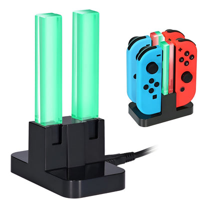 CARGADOR JOY-CON PARA NINTENDO SWITCH OLED RGB 4X ESTACIÓN