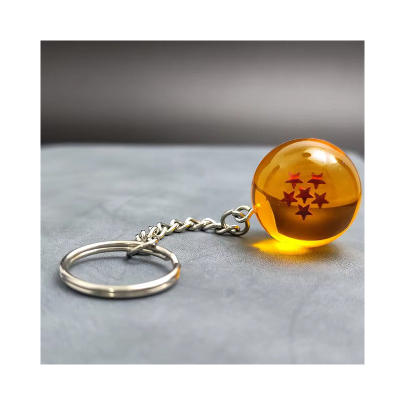 LLAVERO GOKU ESFERAS DEL DRAGON BALL Z SUPER SAYAYIN 6 STAR NARANJA