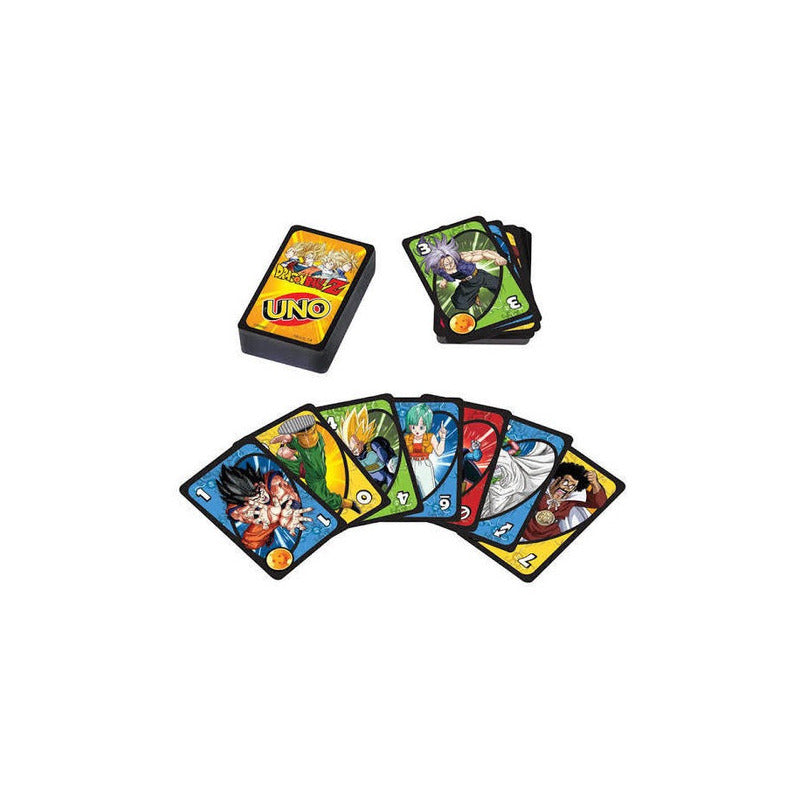 JUEGO CARTAS UNO DRAGÓN BALL Z GOKU VEGETA TRUNKS