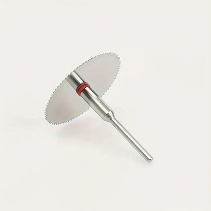 11 PCS DISCO CORTE ACERO INOXIDABLE MADERA MARQUETERÍA PLATEADO