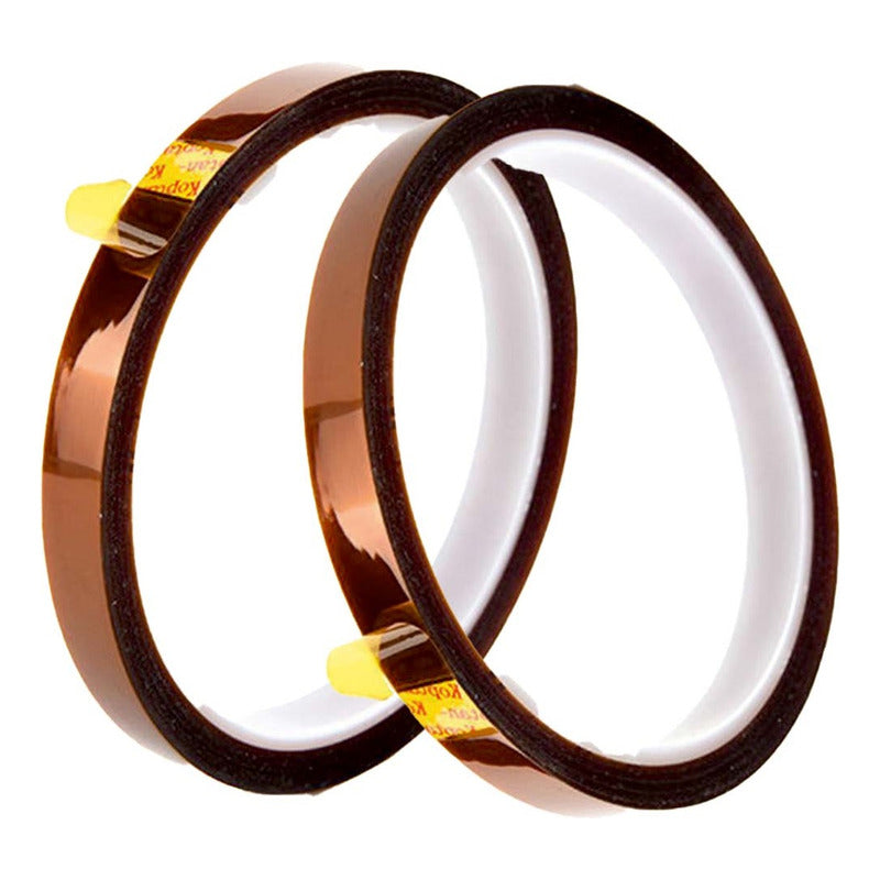 2X CINTA TÉRMICA 8MM 10MTS 50° 260°C SUBLIMACIÓN ELECTRÓNICA NARANJA CLARO