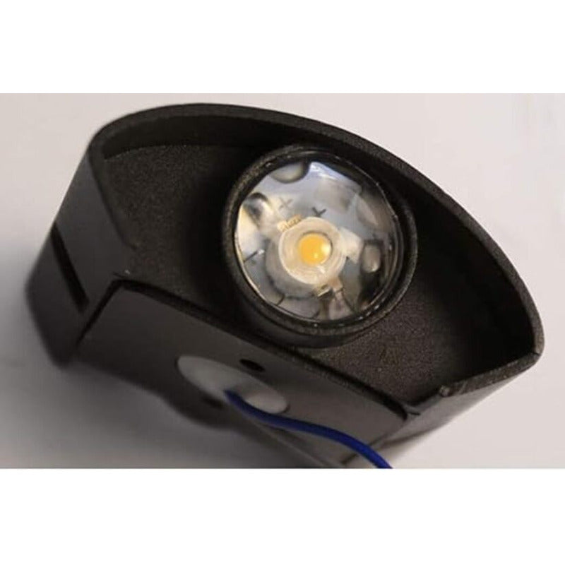 LÁMPARA PARED OJO LUPA CÁLIDA IMPERMEABLE INTERIOR EXTERIOR 110/220V NEGRO