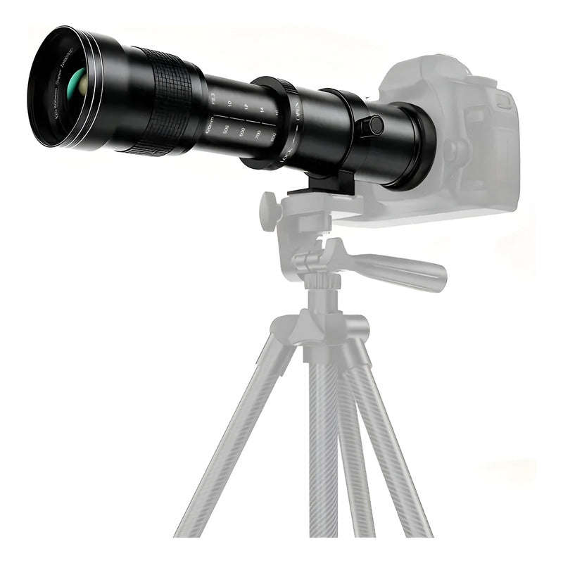 LENTE ZOOM TELEOBJETIVO F8.3 F16 420-800MM T ADAPTADOR EF MONTURA T - ADAPTADOR EF NEGRO