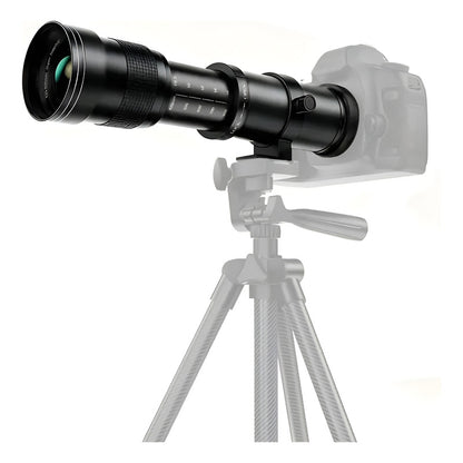 LENTE ZOOM TELEOBJETIVO F8.3 F16 420-800MM T ADAPTADOR EF MONTURA T - ADAPTADOR EF NEGRO