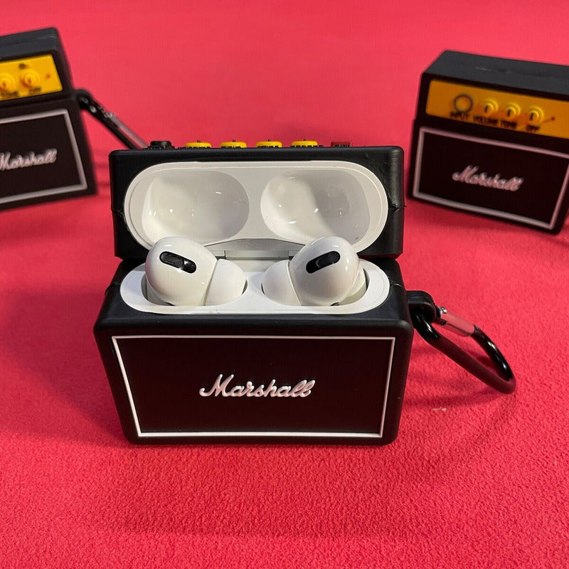 ESTUCHE AUDIFONOS AIRPODS 3 GEN TIPO AMPLIFICADOR MARSHALL MIXTO