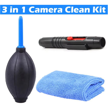 KIT LIMPIEZA CÁMARA DSRL 3 EN 1 CCD REFLEX CANON NIKON SONY