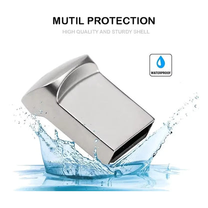 MEMORIA USB ULTRA SMALL SLIM 64GB METÁLICA WINDOWS MAC PC