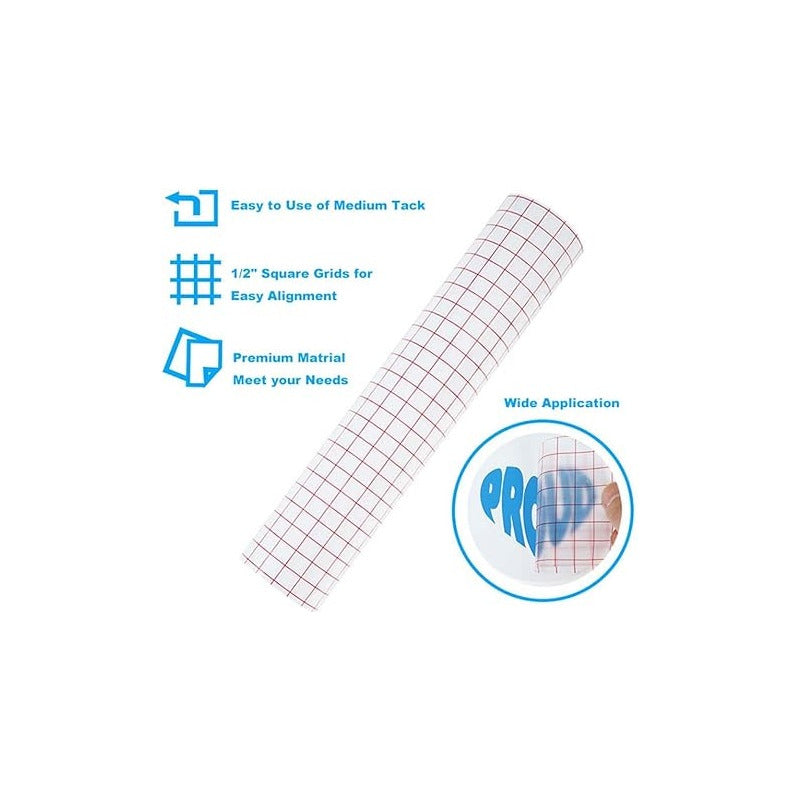 4X PAPEL TRANSFER 12  X 12  ADHESIVO TRANSPARENTE CAMEO TRANSPARENTE