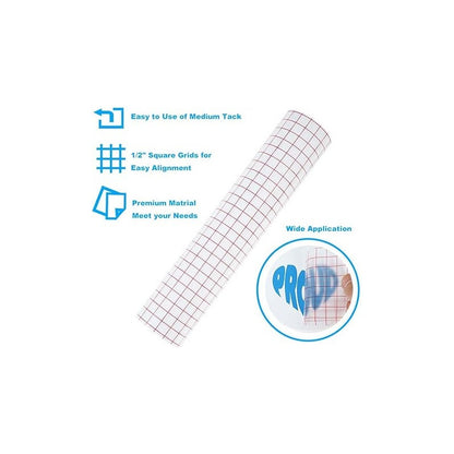 4X PAPEL TRANSFER 12  X 12  ADHESIVO TRANSPARENTE CAMEO TRANSPARENTE
