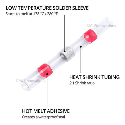 10X CONECTOR TERMOENCOGIBLE TERMORETRACTIL 2.7 X 3.6 X 40 MM