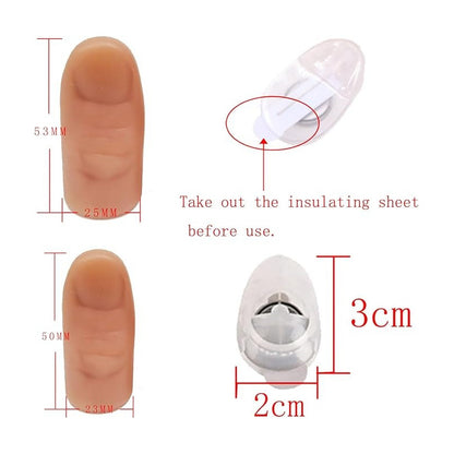 2X DEDOS LUZ LED MULTICOLOR MAGIA ILUSIONISMO DISFRAZ FIESTA