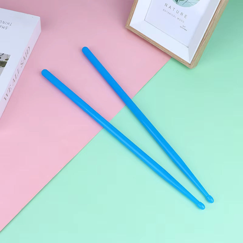 BAQUETAS 5A FLUORESCENTES AZUL BATERÍA PERCUSIÓN LIVE VIDEO AZUL 5A