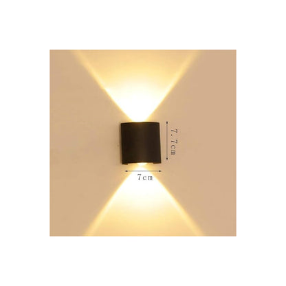 LÁMPARA PARED OJO LUPA CÁLIDA IMPERMEABLE INTERIOR EXTERIOR 110/220V NEGRO