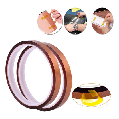 2X CINTA TÉRMICA 12MM 10MTS 50° 260° SUBLIMACIÓN ELECTRÓNICA NARANJA CLARO