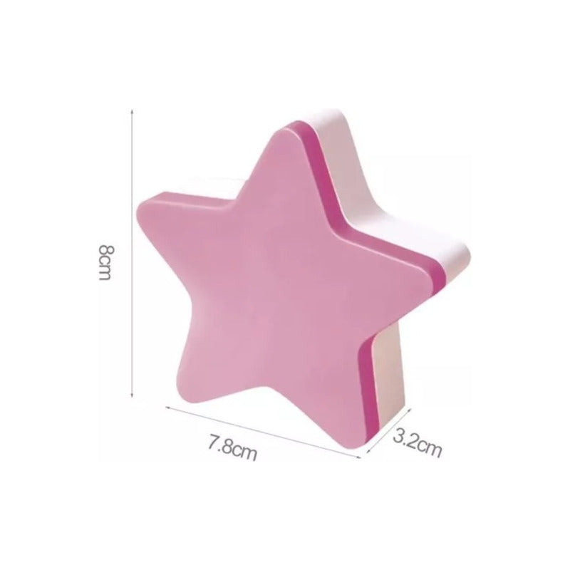 LUZ LED NOCTURNA NIÑOS SENSOR CONTROL PARED ALCOBA ROSADO 110V ROSA