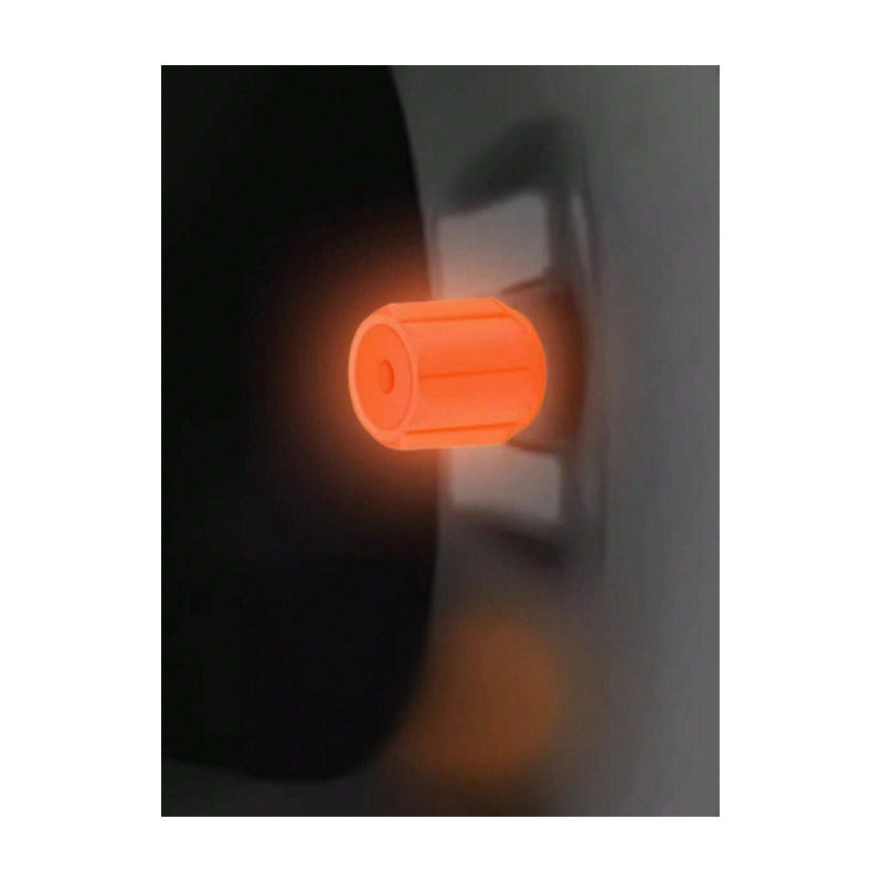 JUEGO TAPA VÁLVULA AIRE NEUMÁTICO LLANTA FLOURESCENTE BRILLA