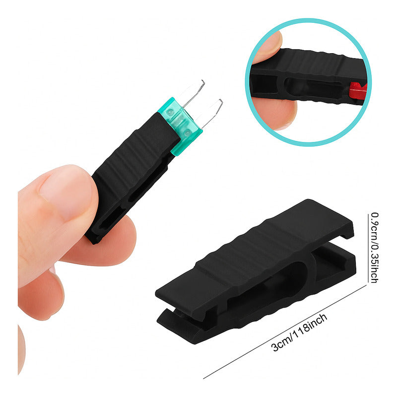 PINZA EXTRACTOR FUSIBLES CARRO ATO/ATC CLIP PIN NEGRO