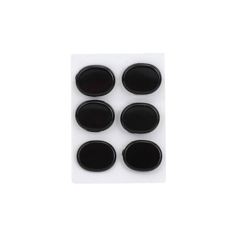 SET 6 ALMOHADILLAS REDOBLANTE BATERÍA ACÚSTICA REDUCE SONIDO NEGRO