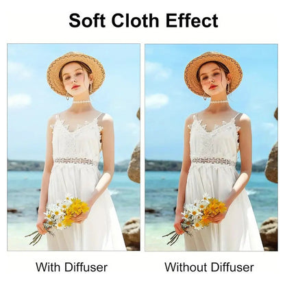 CAJA LUZ OCTAGONAL 8  FLASH EXTERNO SOFTBOX PLEGABLE N/A