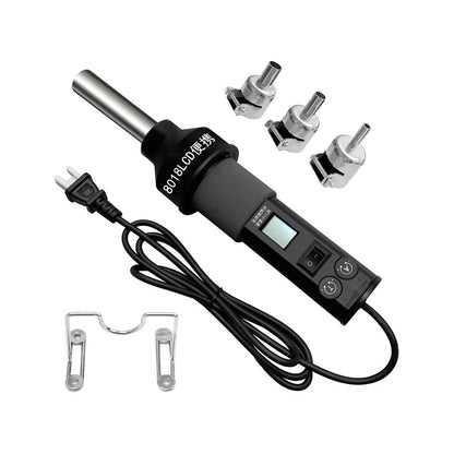 PISTOLA CALOR DIGITAL LCD 110V ESTACIÓN SOLDADURA AJUSTABLE GRIS OSCURO 110V