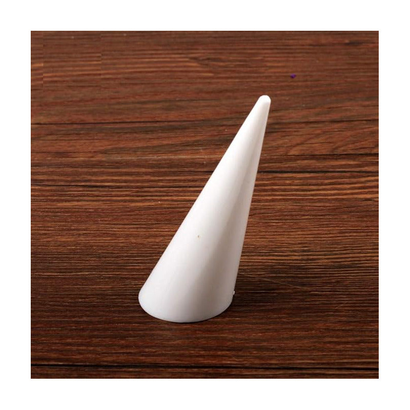 EXHIBIDOR ANILLOS FOTOGRAFÍA JOYERÍA ACRÍLICO BLANCO BLANCO