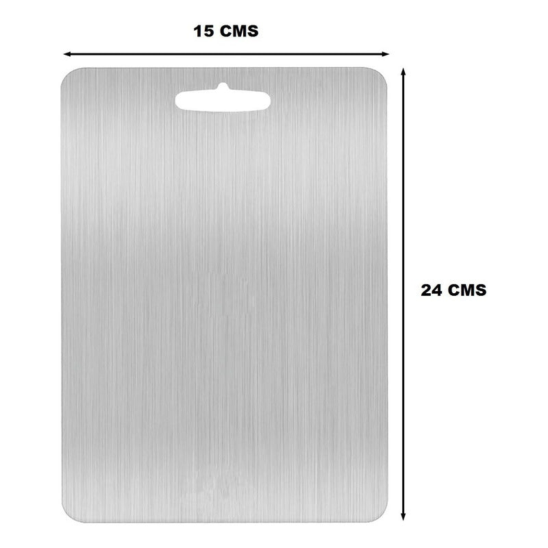 TABLA CORTAR COCINA ACERO INOXIDABLE RESTAURANTE PREMIUM LISA PLATEADO