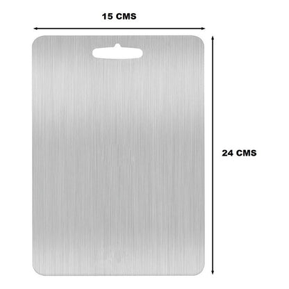 TABLA CORTAR COCINA ACERO INOXIDABLE RESTAURANTE PREMIUM LISA PLATEADO